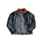 Men's N-1 Leather Deck Jacket - Black