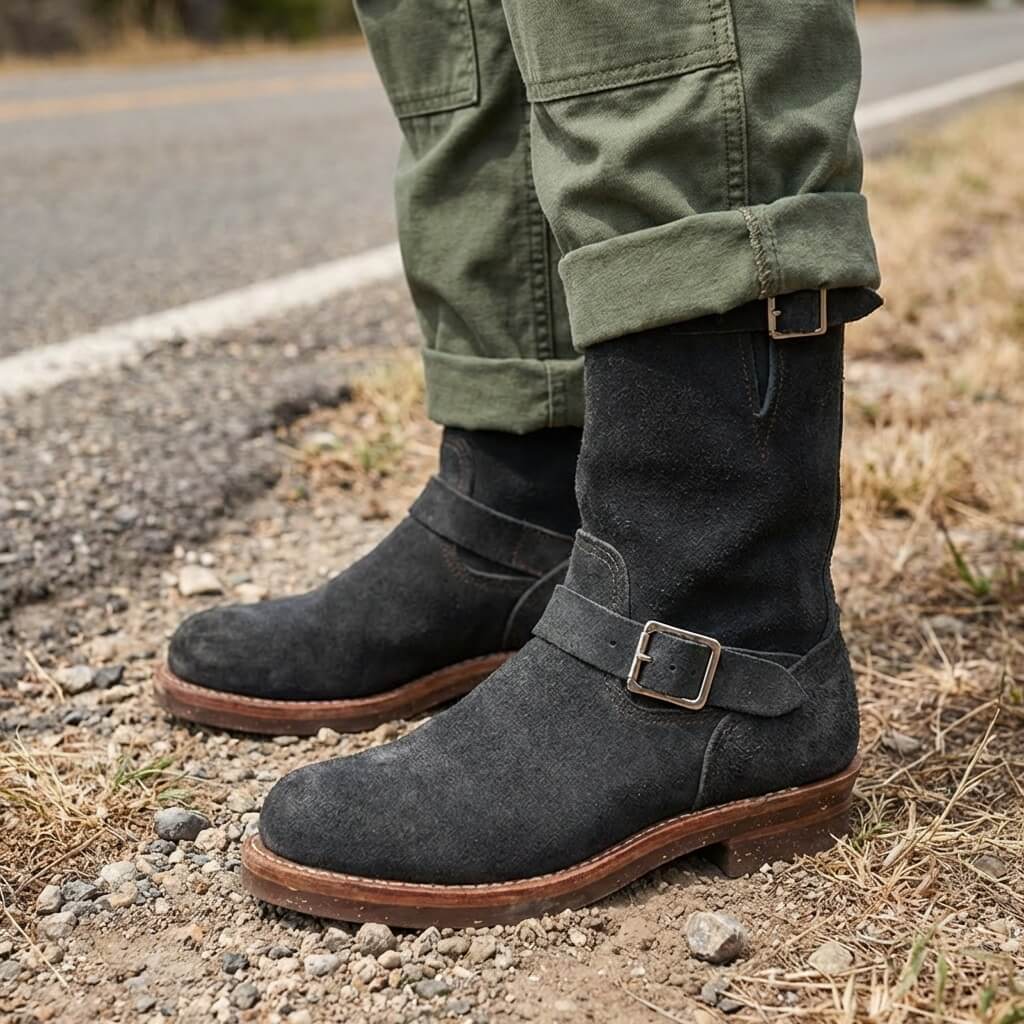 Men's Engineer Boots - Black