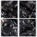 Men's Leather Jacket - Black