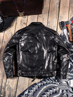 Men's Leather Jacket - Black