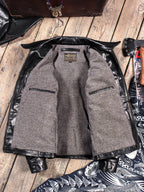 Men's Leather Jacket - Black