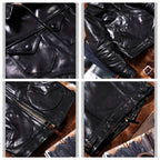 Men's Leather Jacket - Black