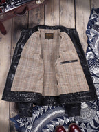 Men's Leather Jacket - Black Calfskin