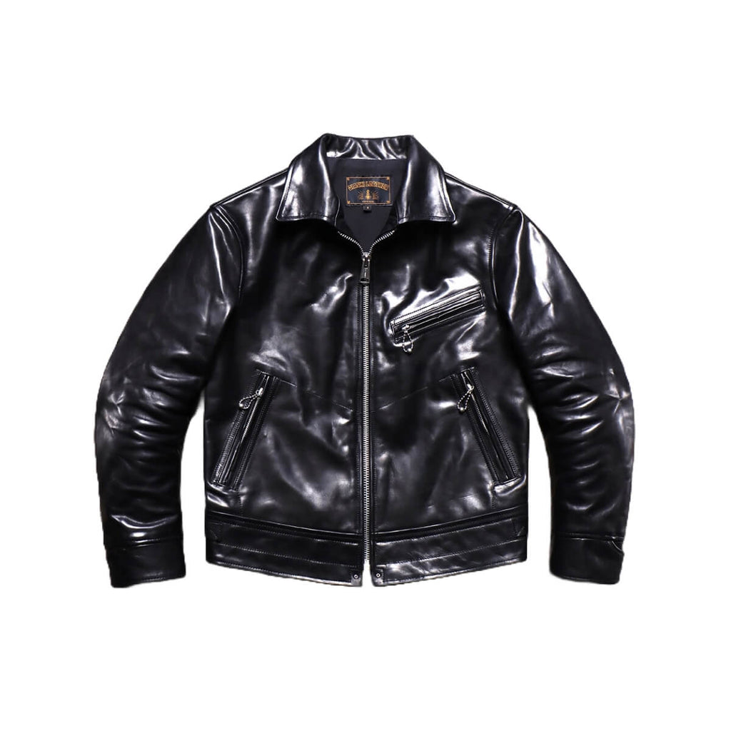 Men's Mulholland Leather Jacket - Black Horsehide