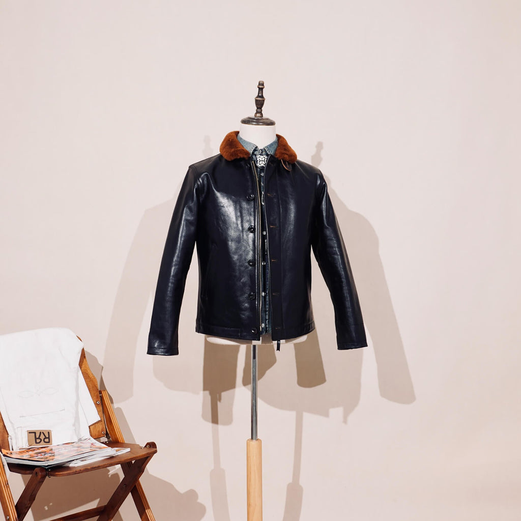 Men's Leather Jacket - Black