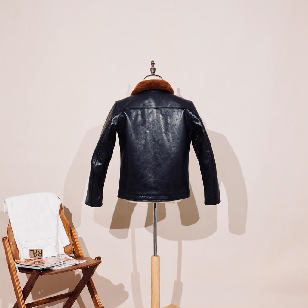 Men's Leather Jacket - Black