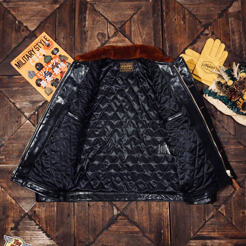 Men's Leather Jacket - Black