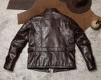 Men's Leather Jacket - Brown