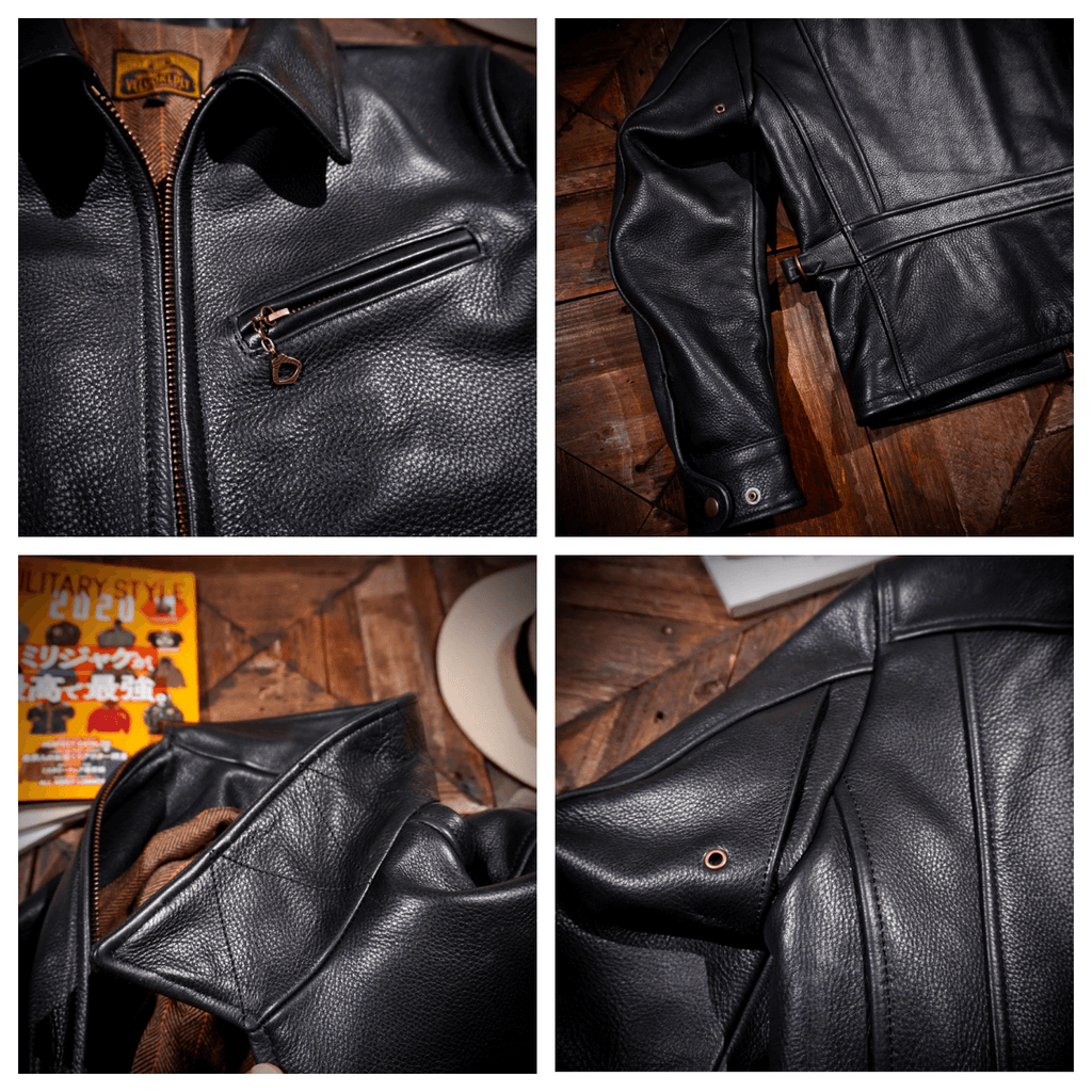 Men's Leather Jacket - XXL