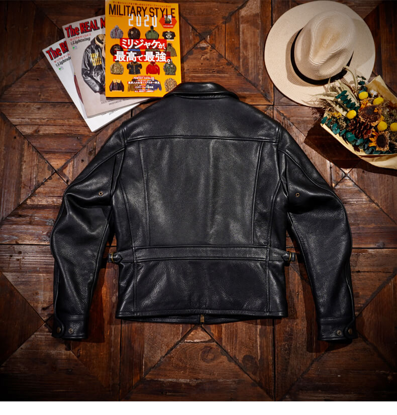 Men's Leather Jacket - L