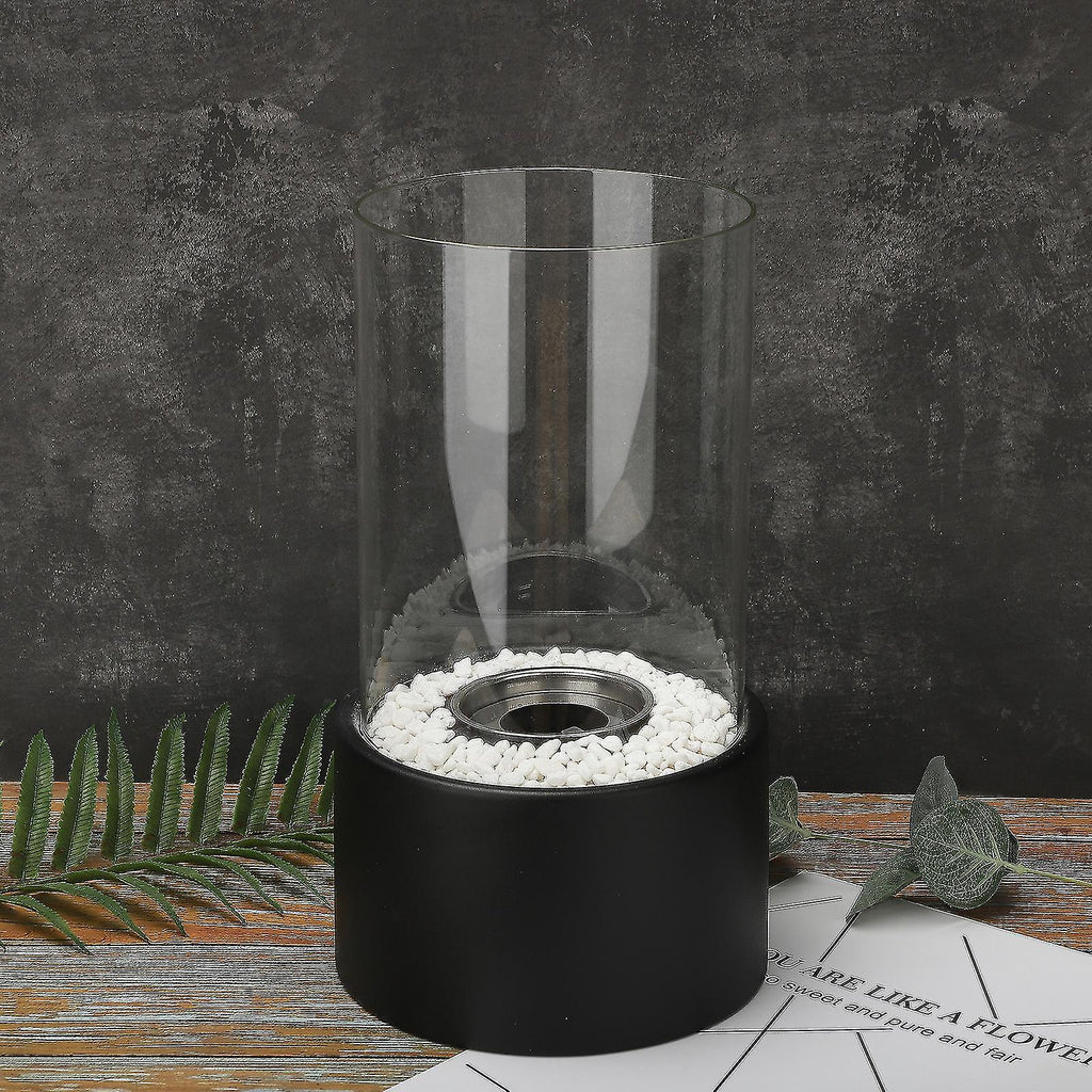 Everlasting Flame Oil Lamp - Glass Cylinder with Classic Glow