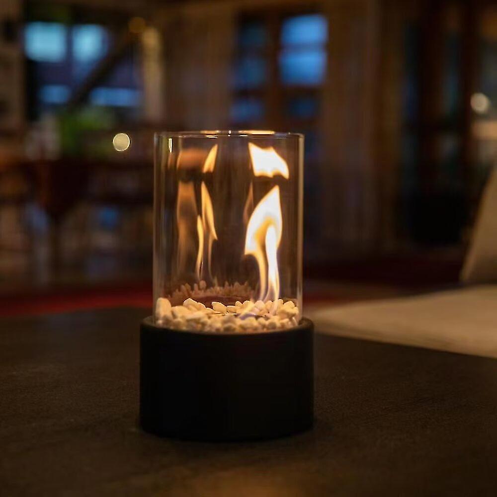 Everlasting Flame Oil Lamp - Glass Cylinder with Classic Glow