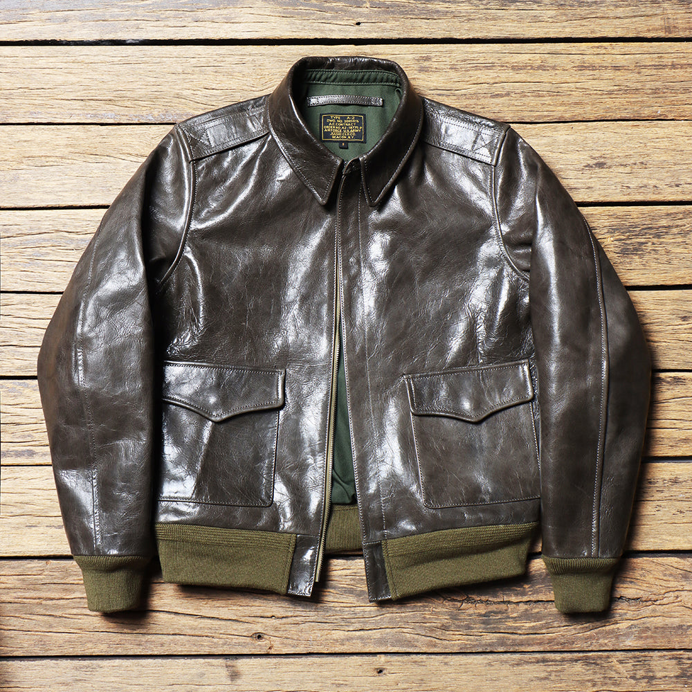 Men's Leather Jacket - M