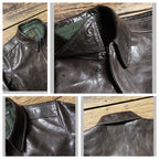 Men's Leather Jacket - 3XL