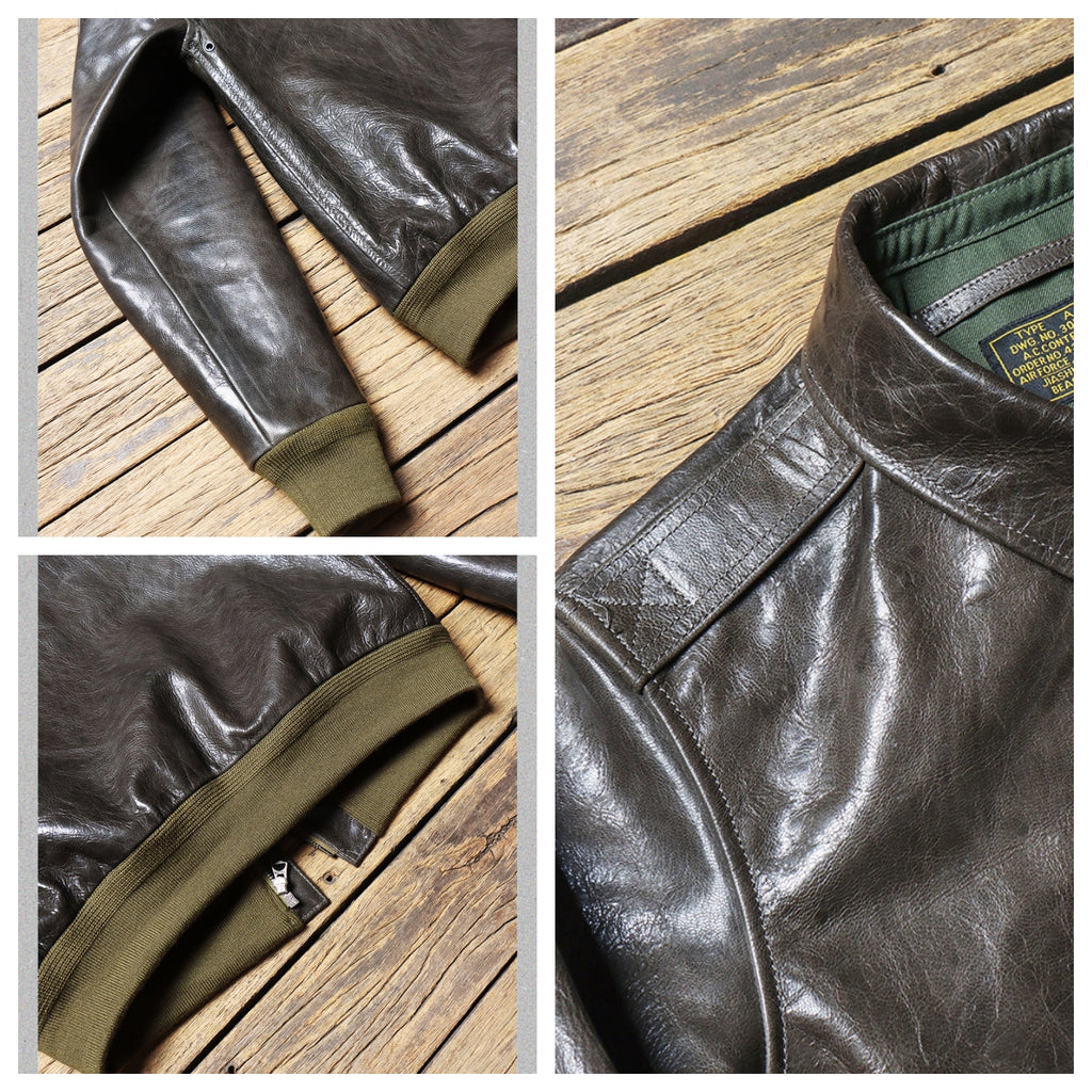 Men's Leather Jacket - XXL