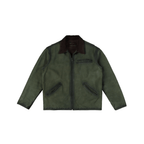 Men's Olive Detroit Leather Jacket - Olive