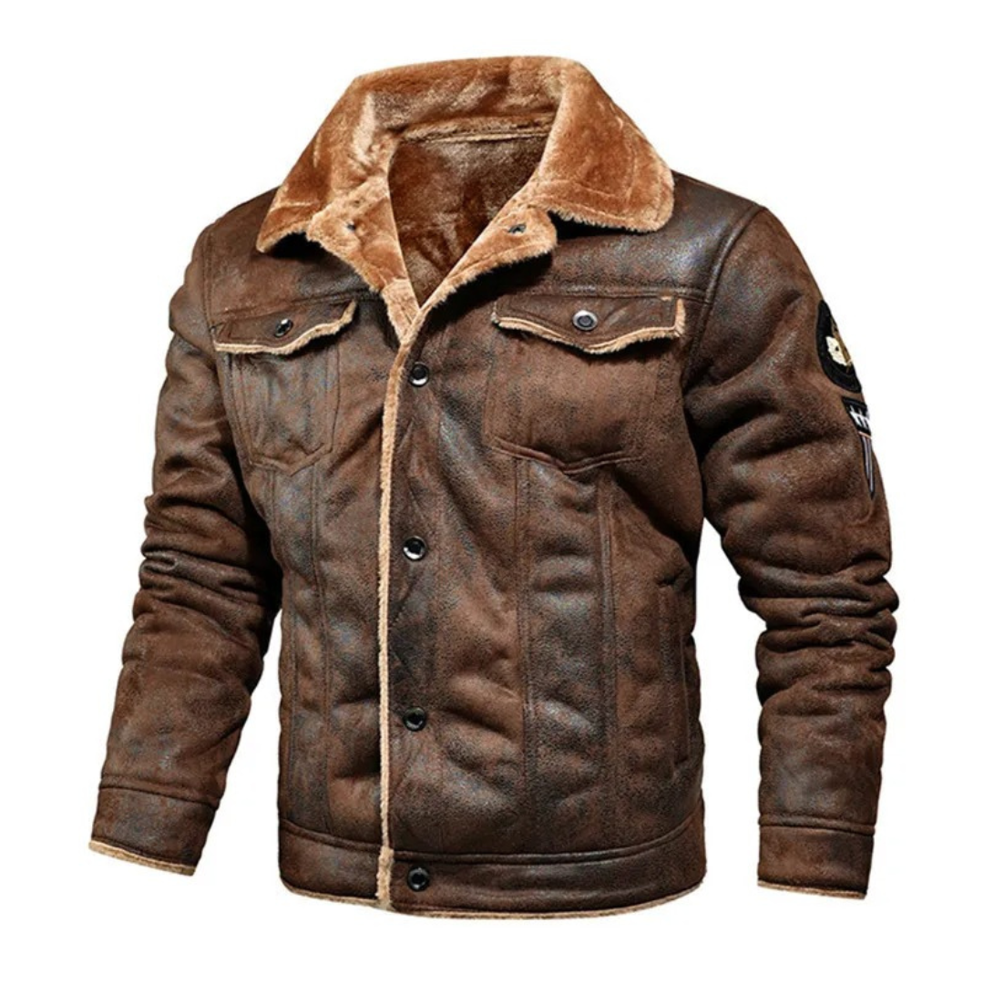 Noxar™ | Premium Warm Leather Jacket for Every Occasion