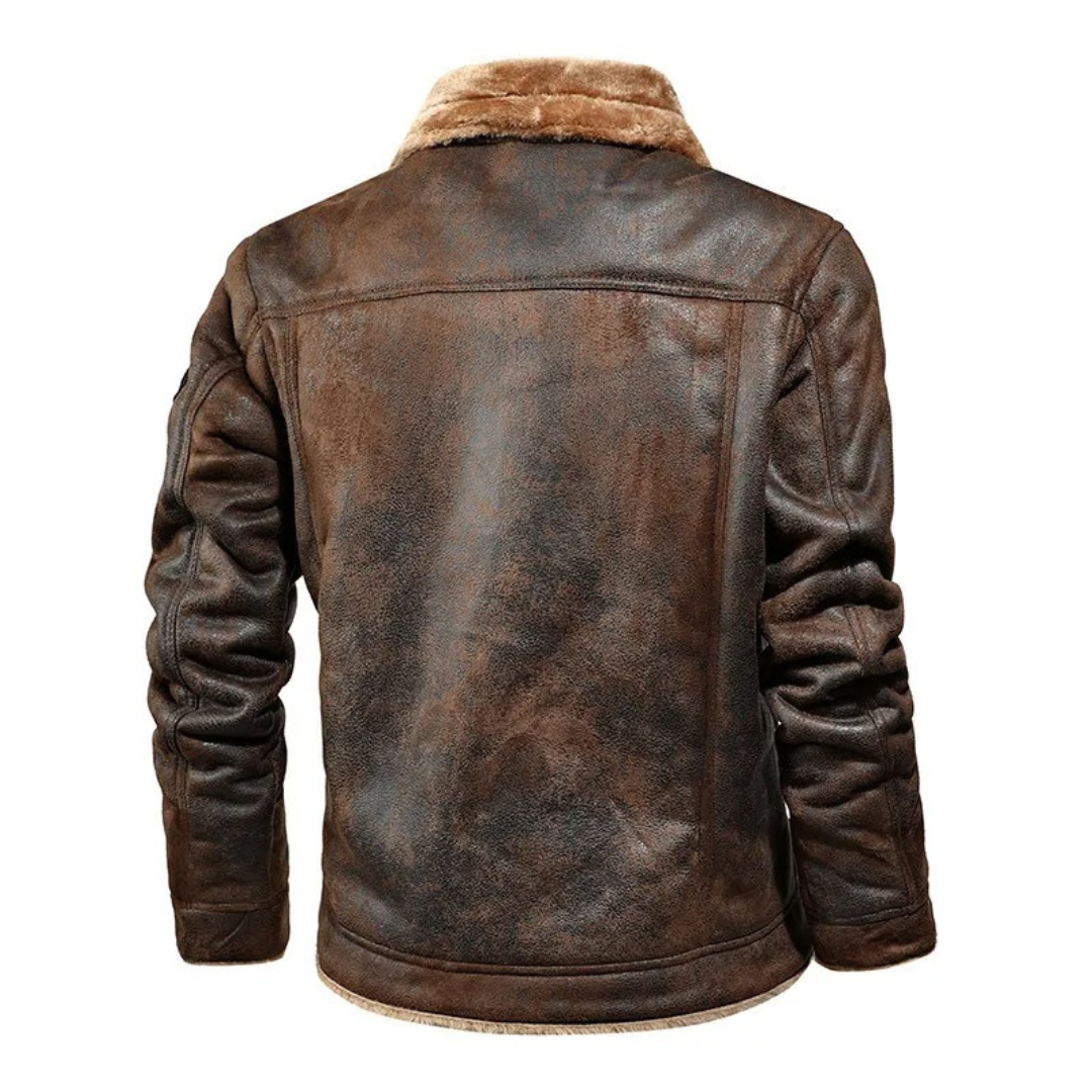 Noxar™ | Premium Warm Leather Jacket for Every Occasion
