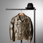 Men's Leather Jacket - M