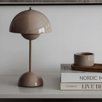 Modern Scandinavian LED Table Lamp - Dimmable Home Lighting - Black