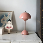 Modern Scandinavian LED Table Lamp - Dimmable Home Lighting - Turkish Blue