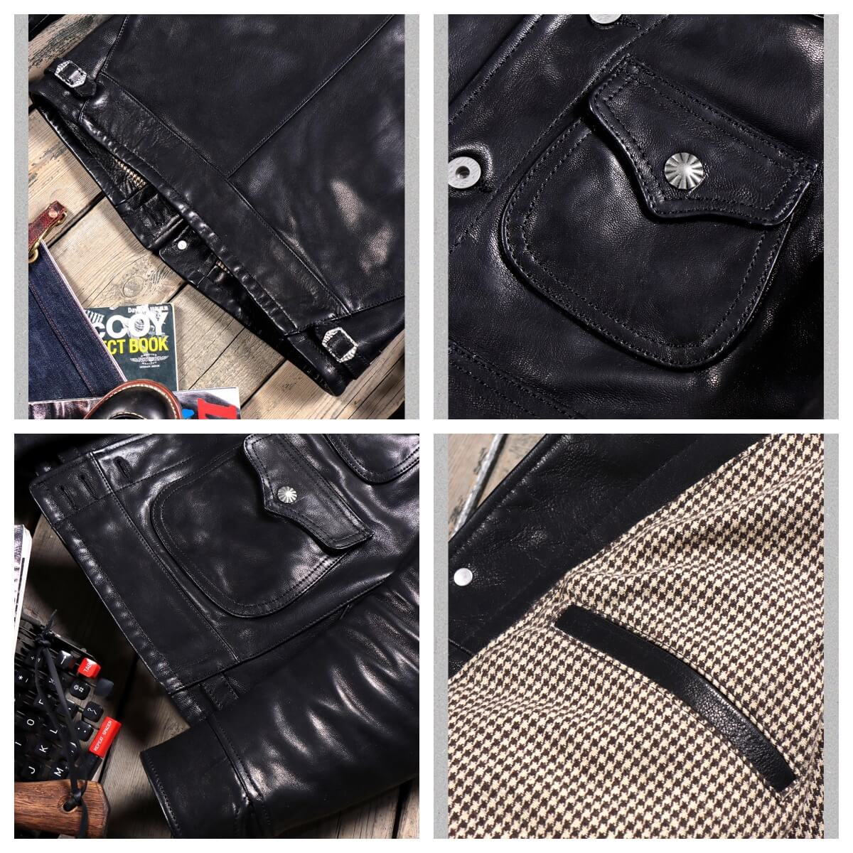 Men's Leather Jacket - Black