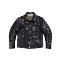 Men's Ranch Leather Jacket Goatskin - Black