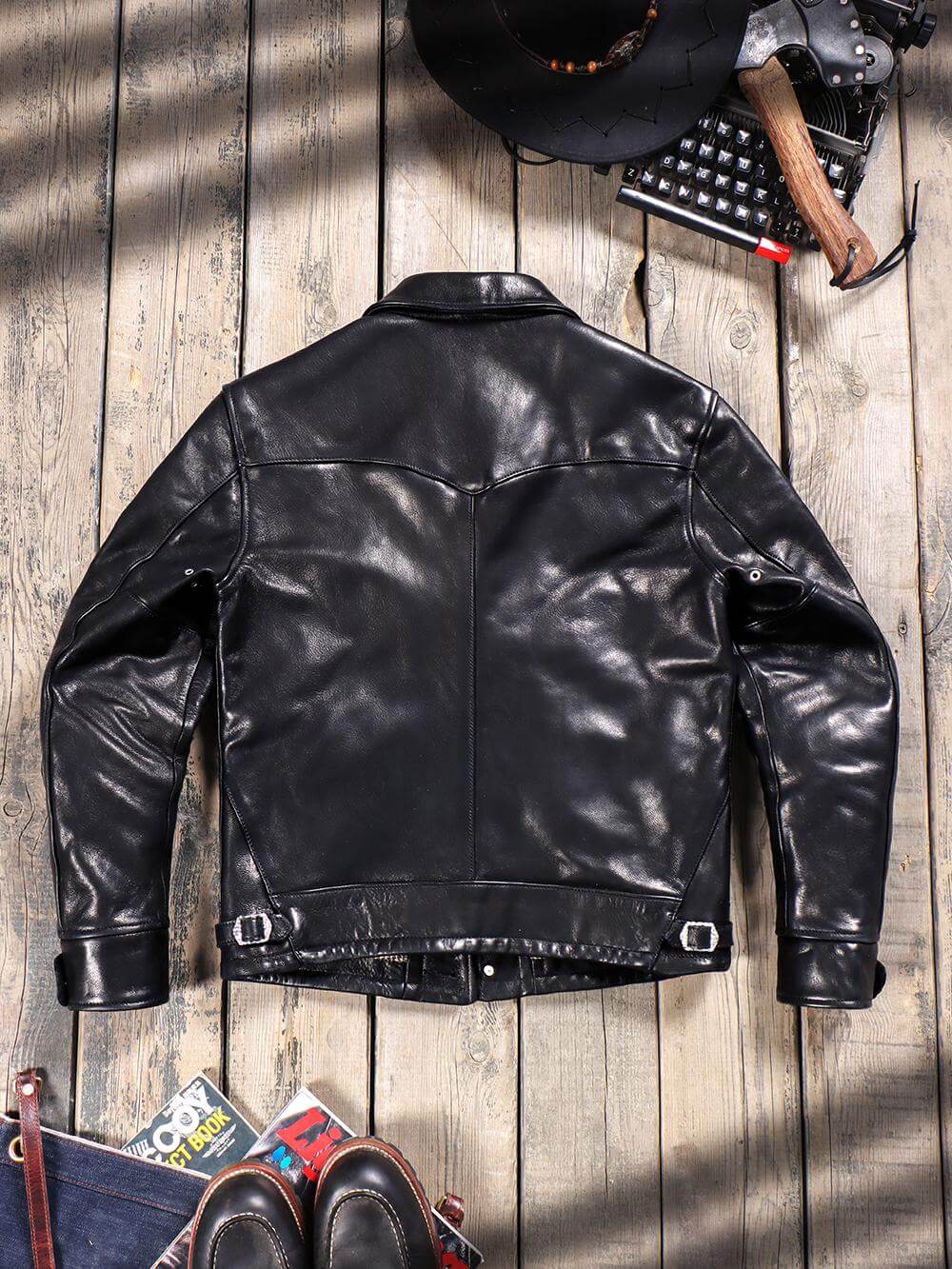 Men's Leather Jacket - Black