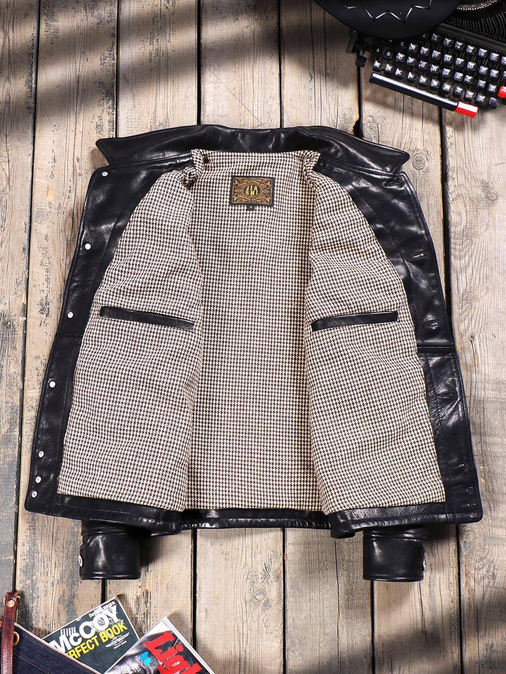 Men's Leather Jacket - Black