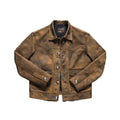 Men's Rancher-Style Leather Jacket - Camel