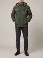 Rigby | Men's Windproof Hooded Jacket with Multiple Pockets