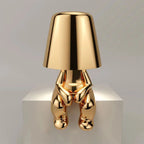 Portable Rechargeable LED Table Lamp - Adjustable Touch Control - Sitting Gold