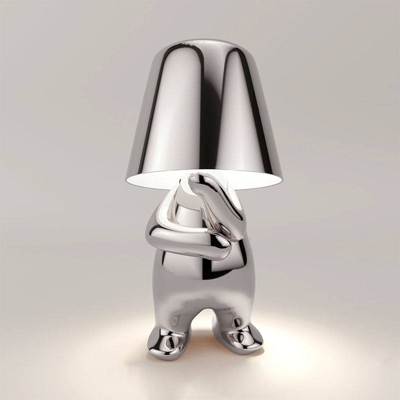 Portable Rechargeable LED Table Lamp - Adjustable Touch Control - Considerate Silver