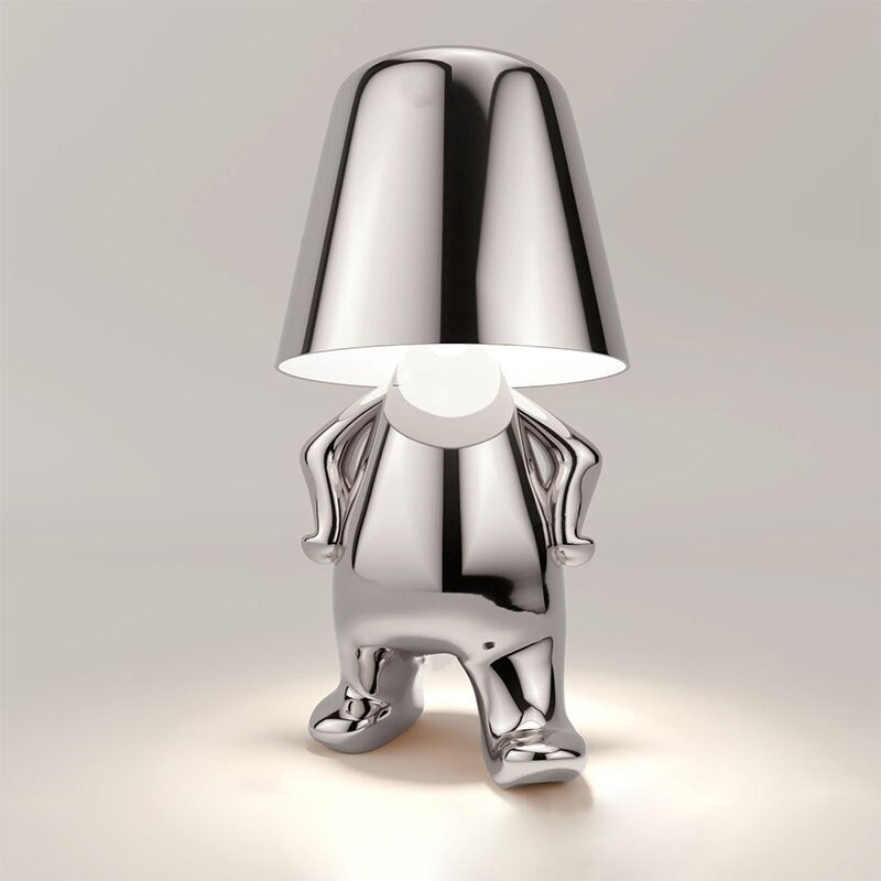 Portable Rechargeable LED Table Lamp - Adjustable Touch Control - Walking Silver
