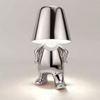 Portable Rechargeable LED Table Lamp - Adjustable Touch Control - Walking Silver