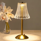 Crystal Table Lamp - Decorative Golden Light