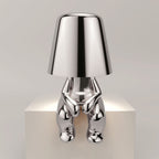 Portable Rechargeable LED Table Lamp - Adjustable Touch Control - Sitting Silver