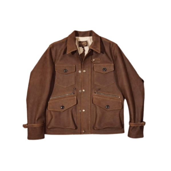 Men's Safari Leather Jacket - S