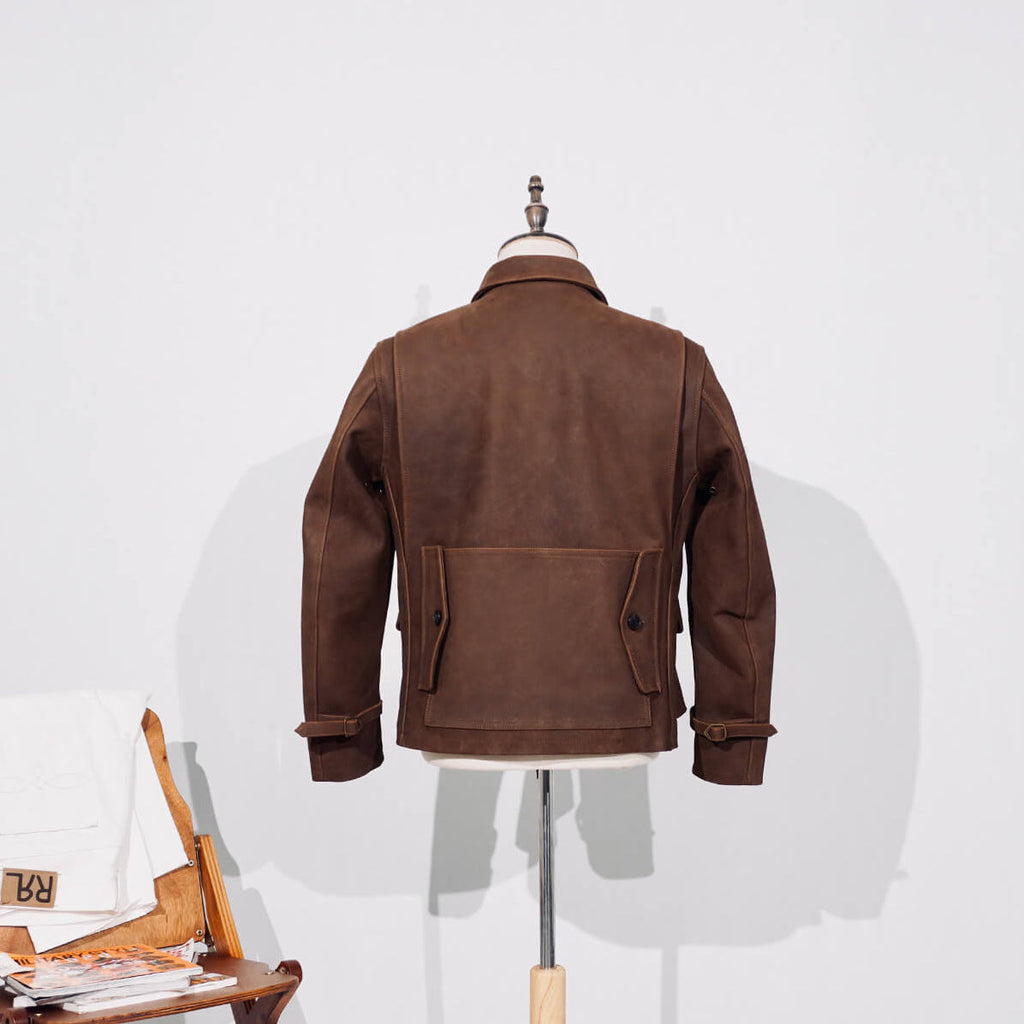 Men's Leather Jacket - L