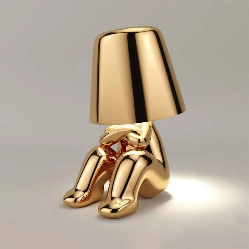 Portable Rechargeable LED Table Lamp - Adjustable Touch Control - Robbing Gold