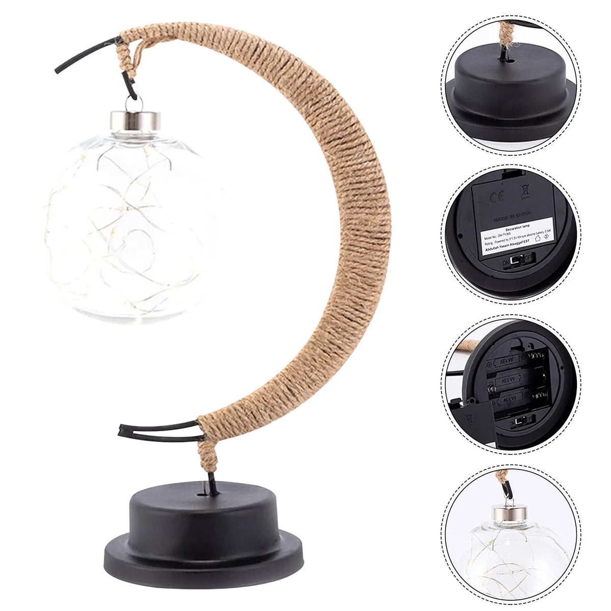 Decorative Table Lamp - Ambient Moon Glow Lighting