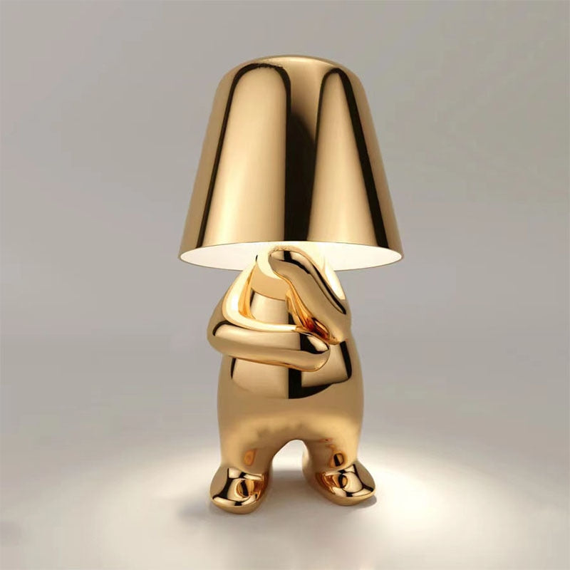 Portable Rechargeable LED Table Lamp - Adjustable Touch Control - Thoughtful Gold