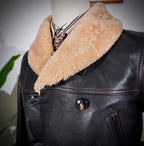 Men's Leather Jacket - Red Brown
