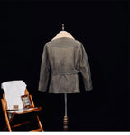 Men's Leather Jacket - Gray