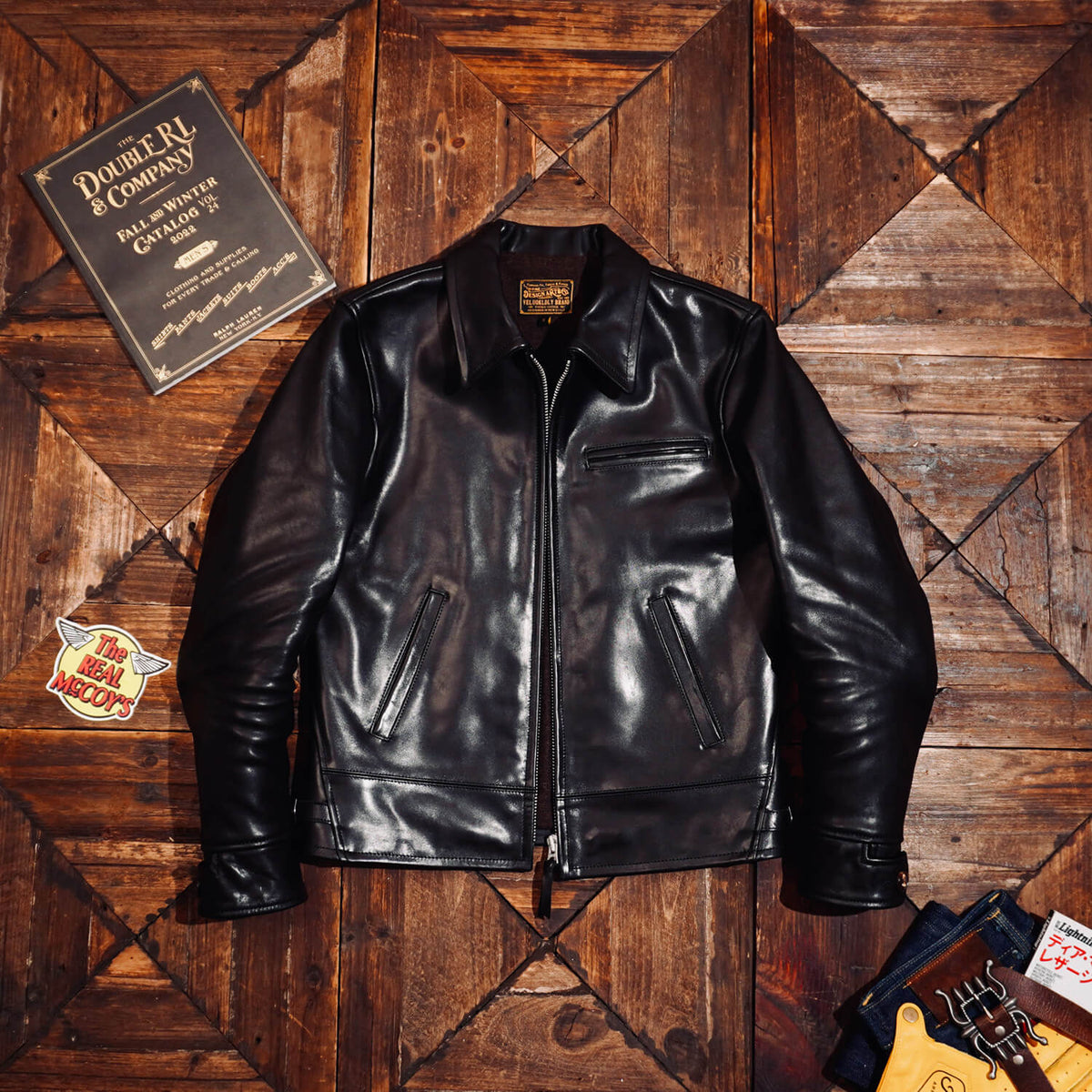 Men's Leather Jacket - Black Horsehide