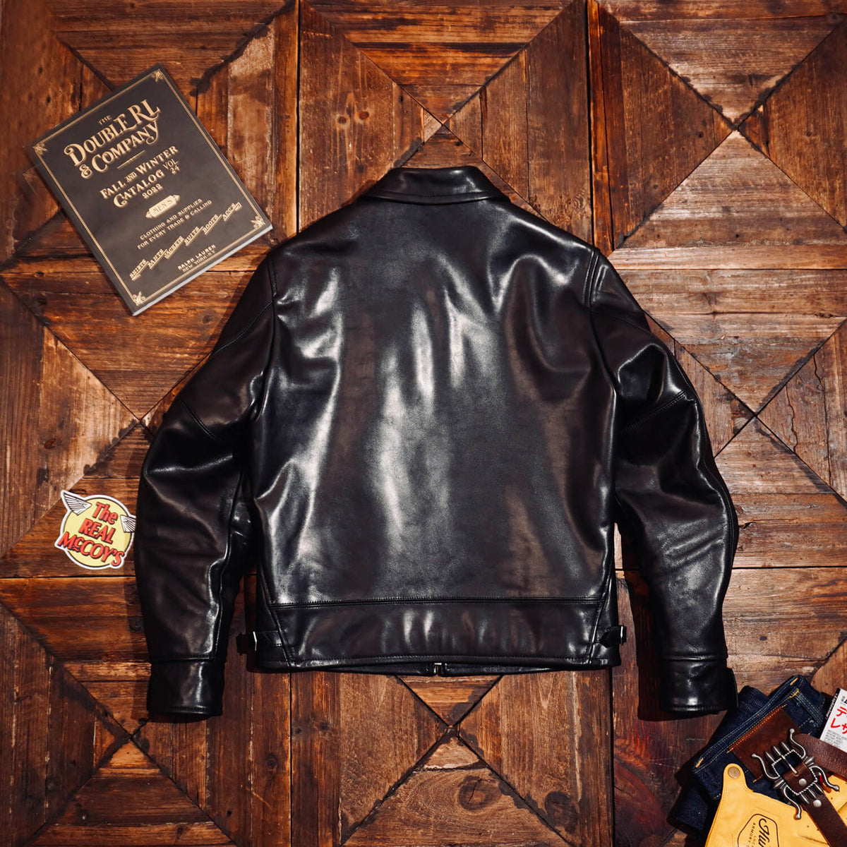 Men's Leather Jacket - Black Horsehide
