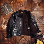 Men's Leather Jacket - Black Horsehide