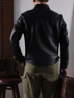 Men's Leather Jacket - Black