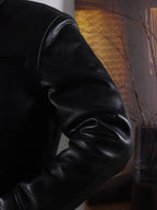 Men's Leather Jacket - Black