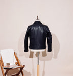 Men's Leather Jacket - Black Horsehide